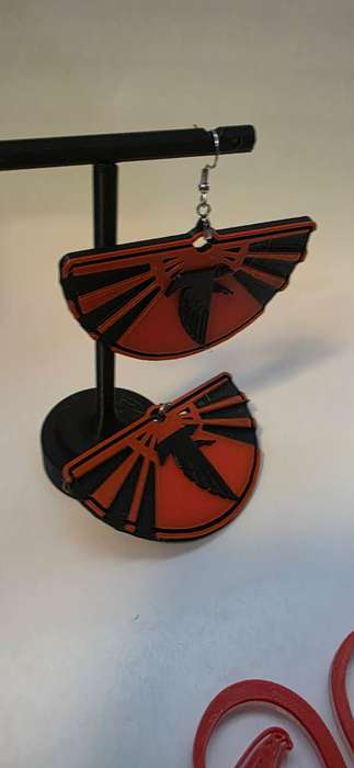 Custom PopFAn Atlanta Falcons 3D Print Earrings