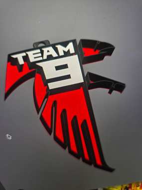 Custom TEAM9 Atlanta Falcons 3D Print Charm