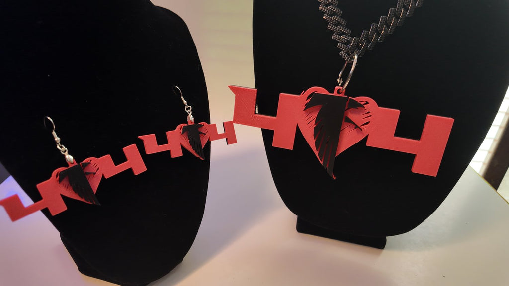Custom 404 Throwback Atlanta Falcons 3D Print Charm