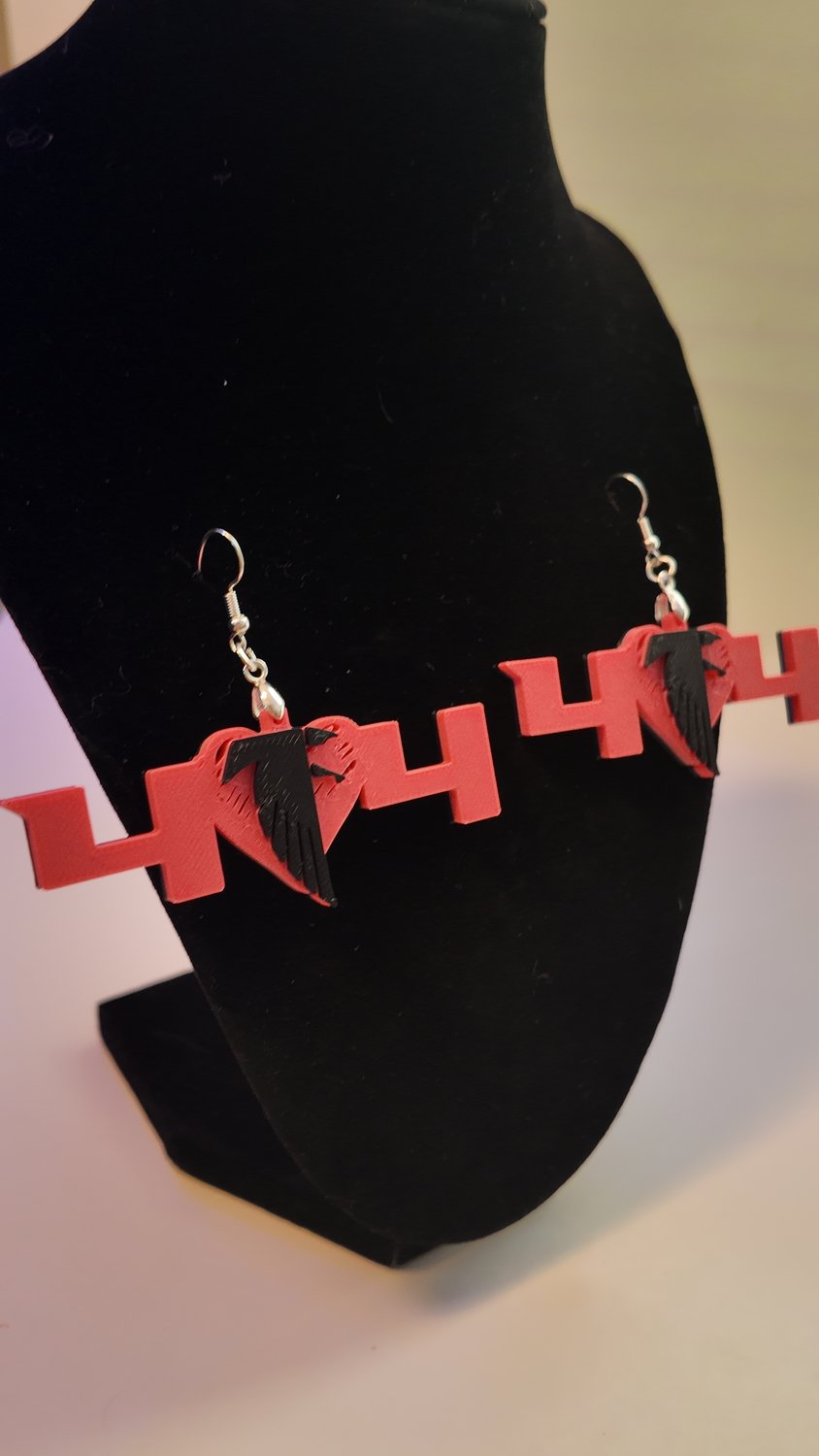 Custom 404 Throwback Atlanta Falcons 3D Print Charm