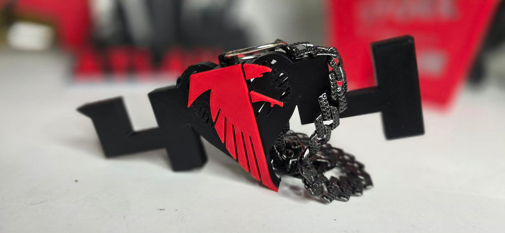 Custom 404 THROWBACK Atlanta Falcons 3D Print Charm w/ BLING Chain