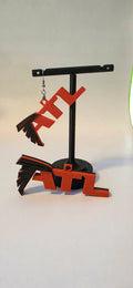ATL Atlanta Falcons 3D print earrings