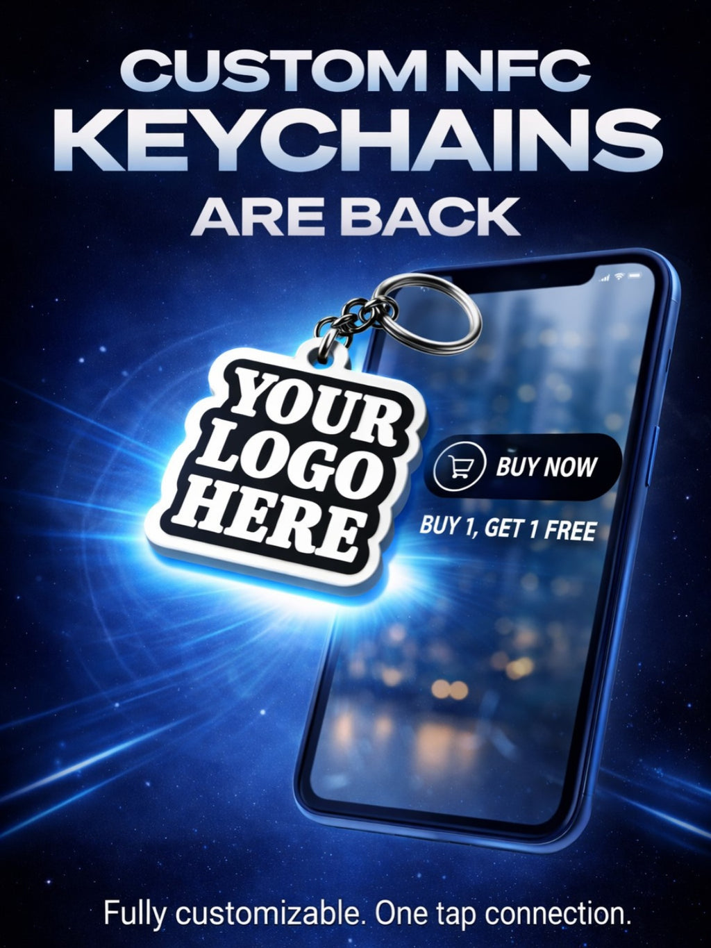 CUSTOM LOGO NFC Key Chain