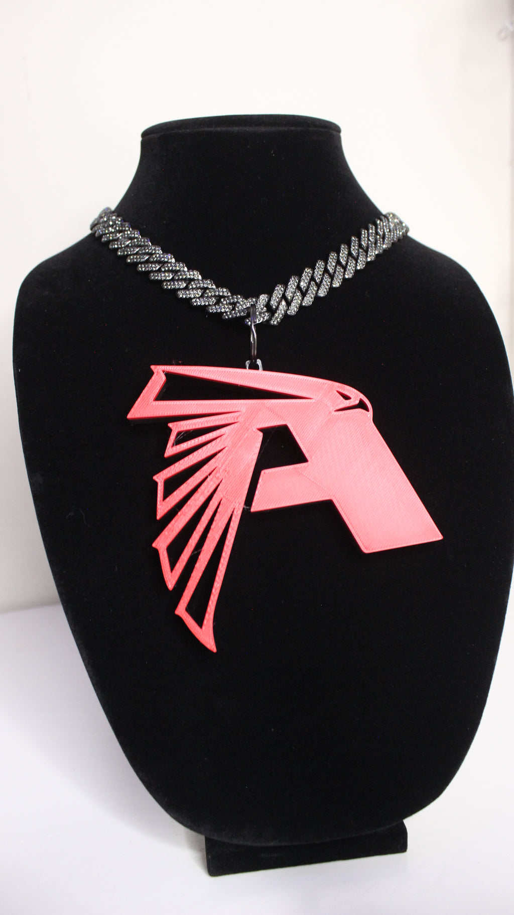 Custom A-Town Atlanta Falcons 3D Print Charm w/ BLING Chain