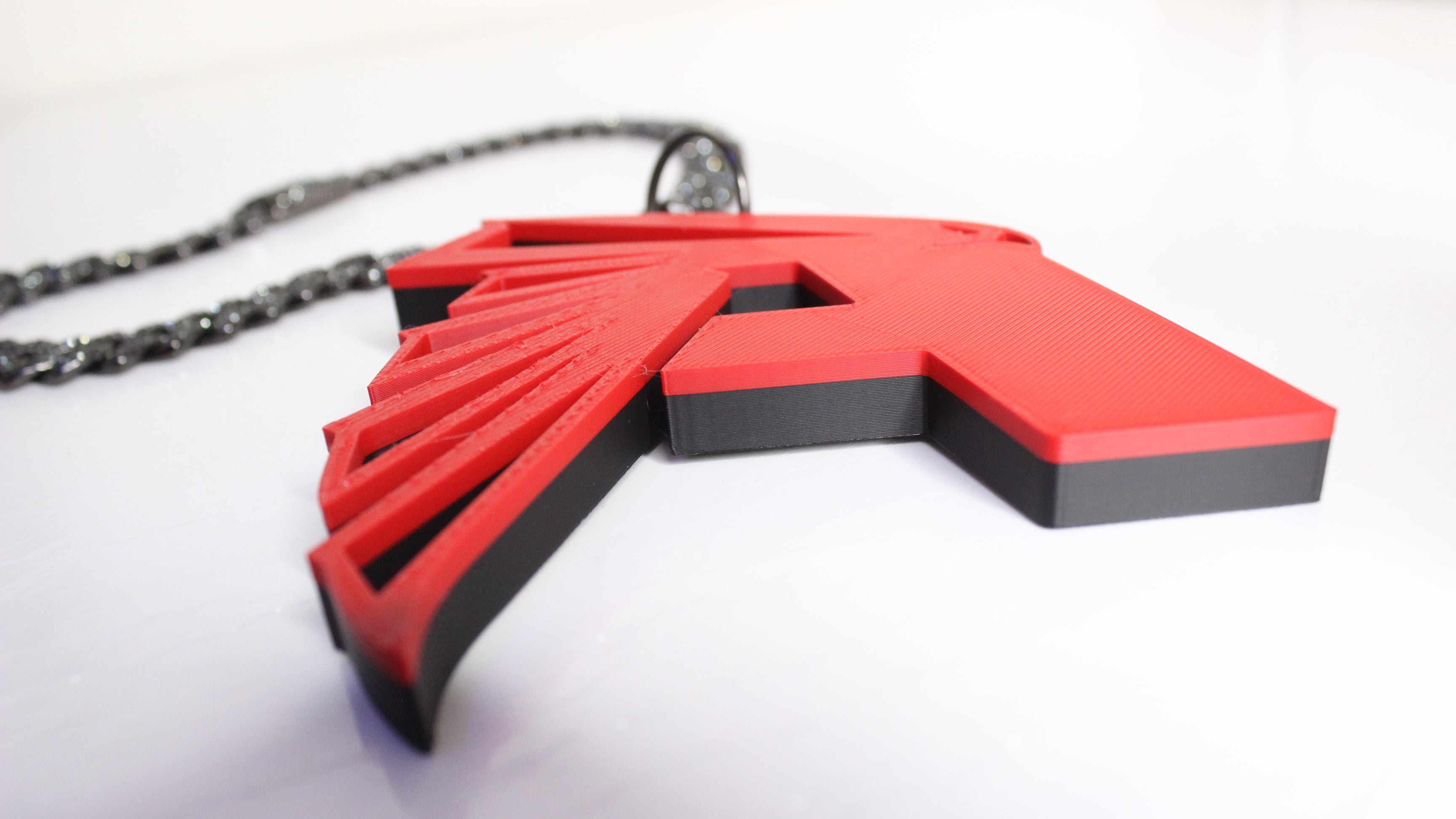 Custom A-Town Atlanta Falcons 3D Print Charm w/ BLING Chain