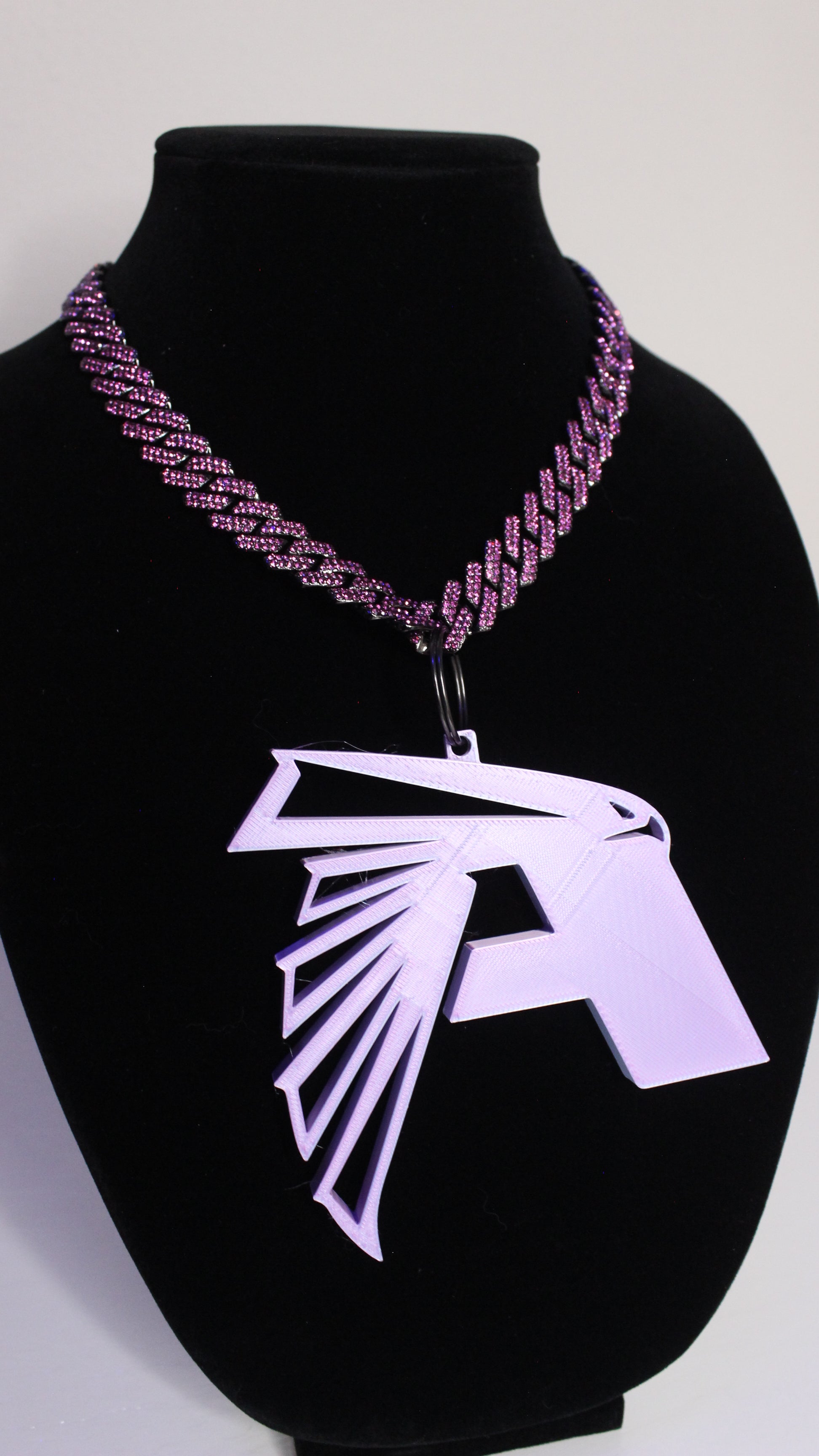 Custom A-Town Atlanta Falcons 3D Print Charm w/ BLING Chain
