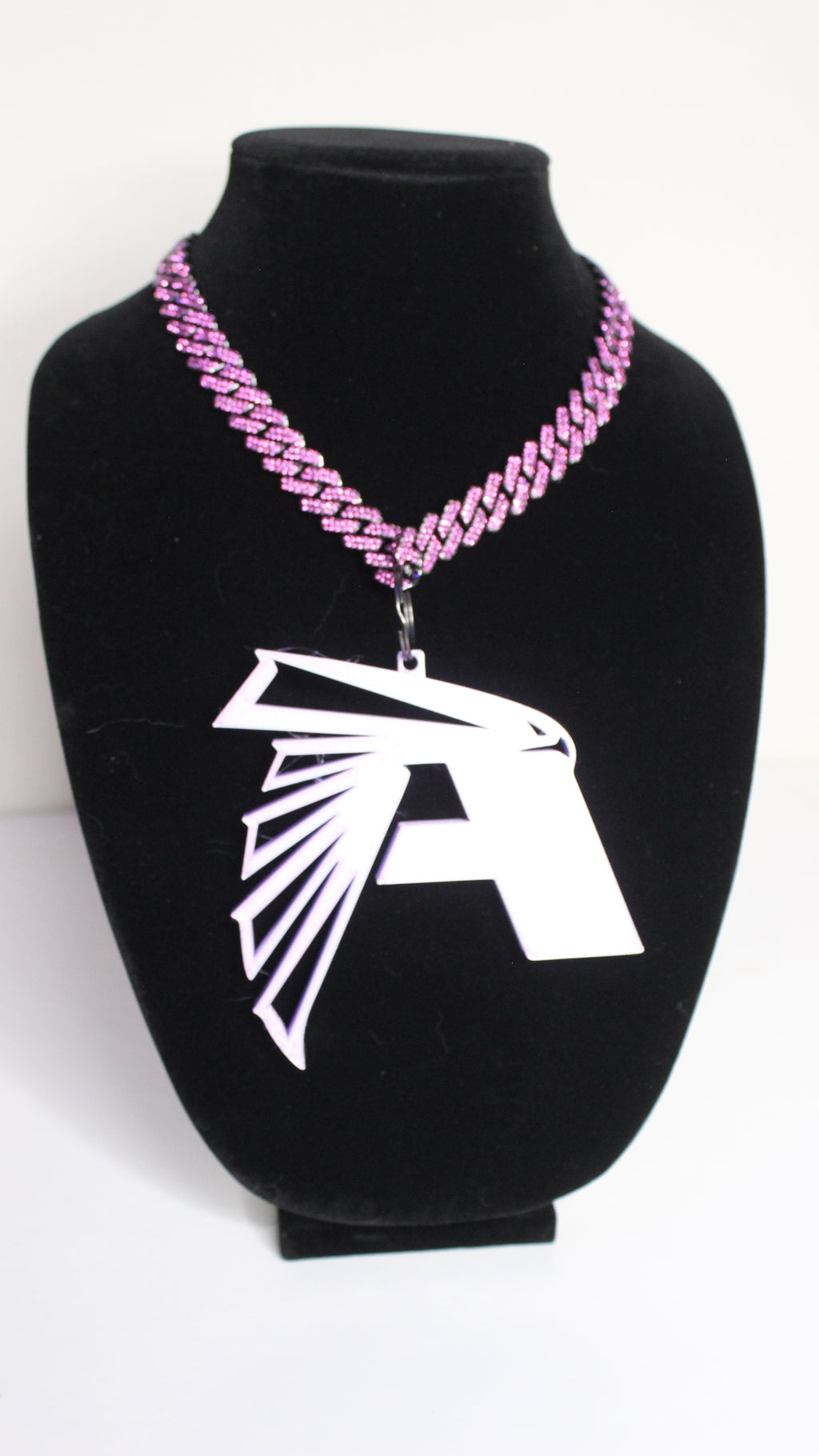 Custom A-Town Atlanta Falcons 3D Print Charm w/ BLING Chain