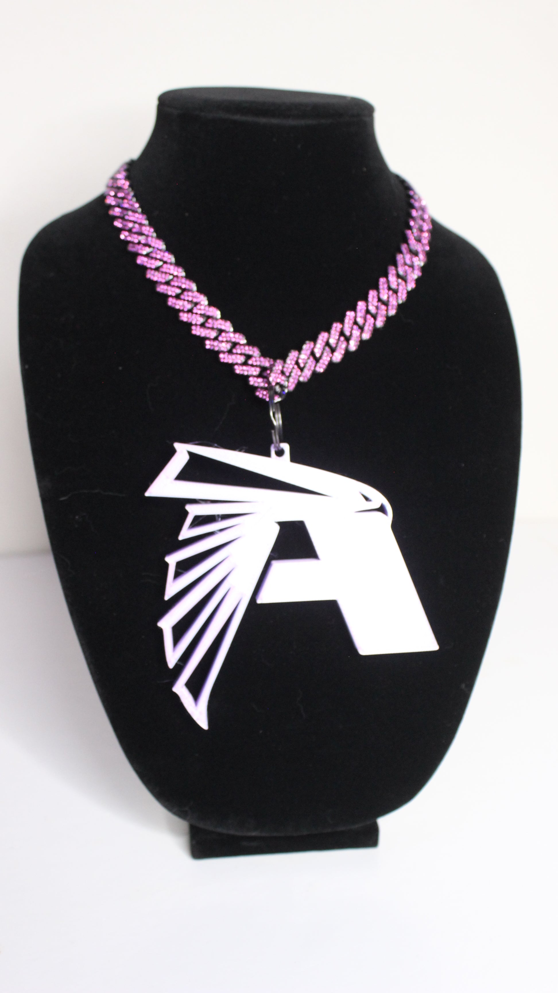 Custom A-Town Atlanta Falcons 3D Print Charm w/ BLING Chain