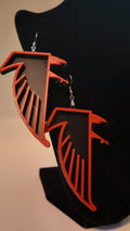 Retro Atlanta Falcons 3D print earrings