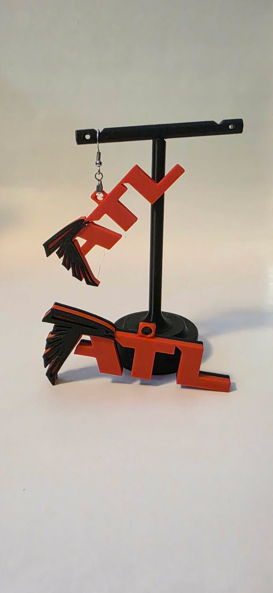 Custom ATL Atlanta Falcons 3D Print Earrings