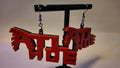 ATL Hoe Atlanta Falcons 3D print earrings