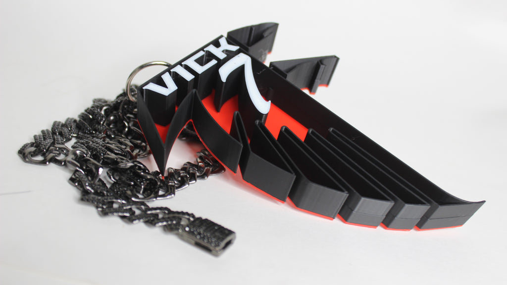 Michael Vick Throwback Falcon Charm necklace - angle 3