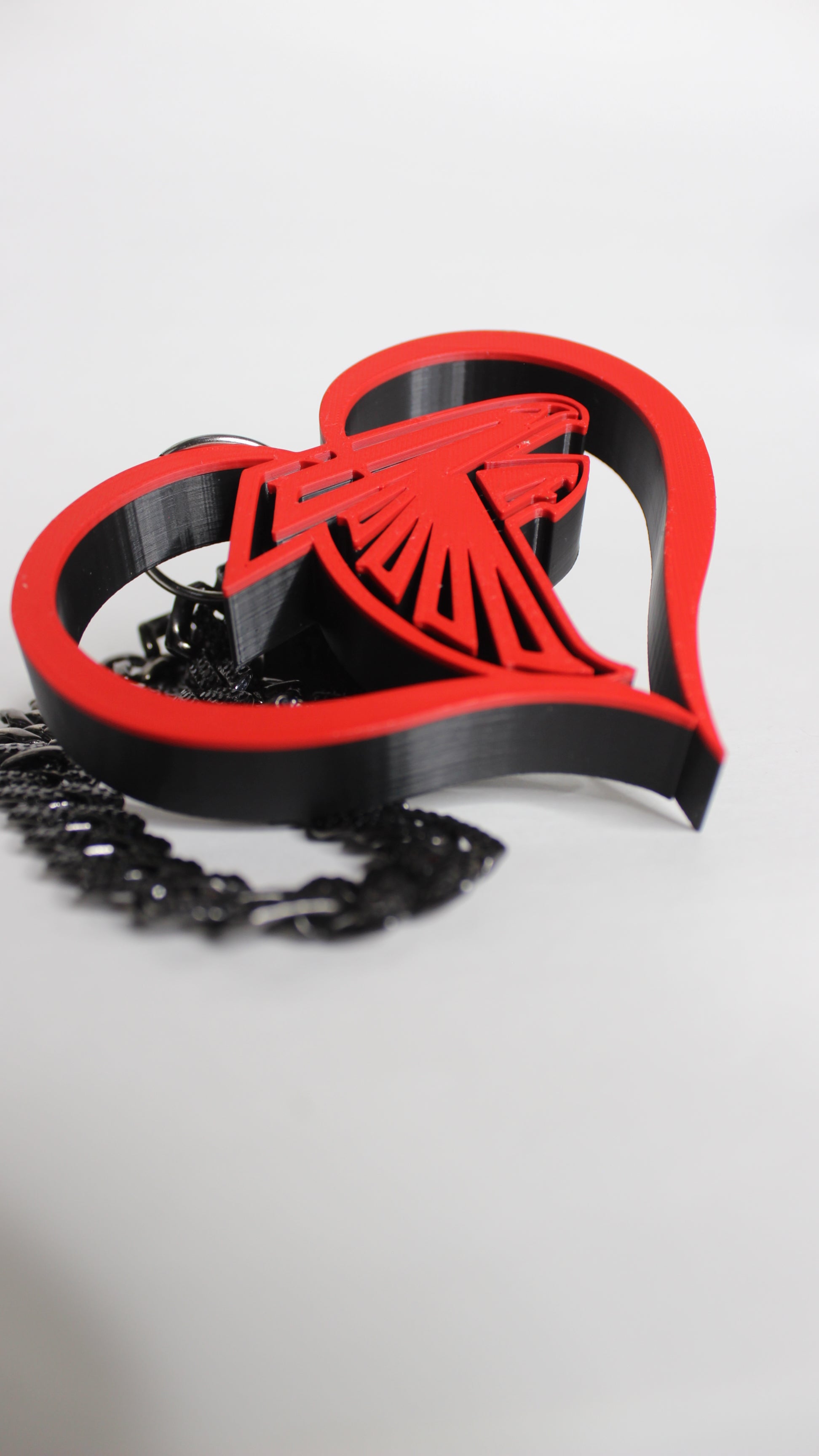 Atlanta Falcons Heart Charm