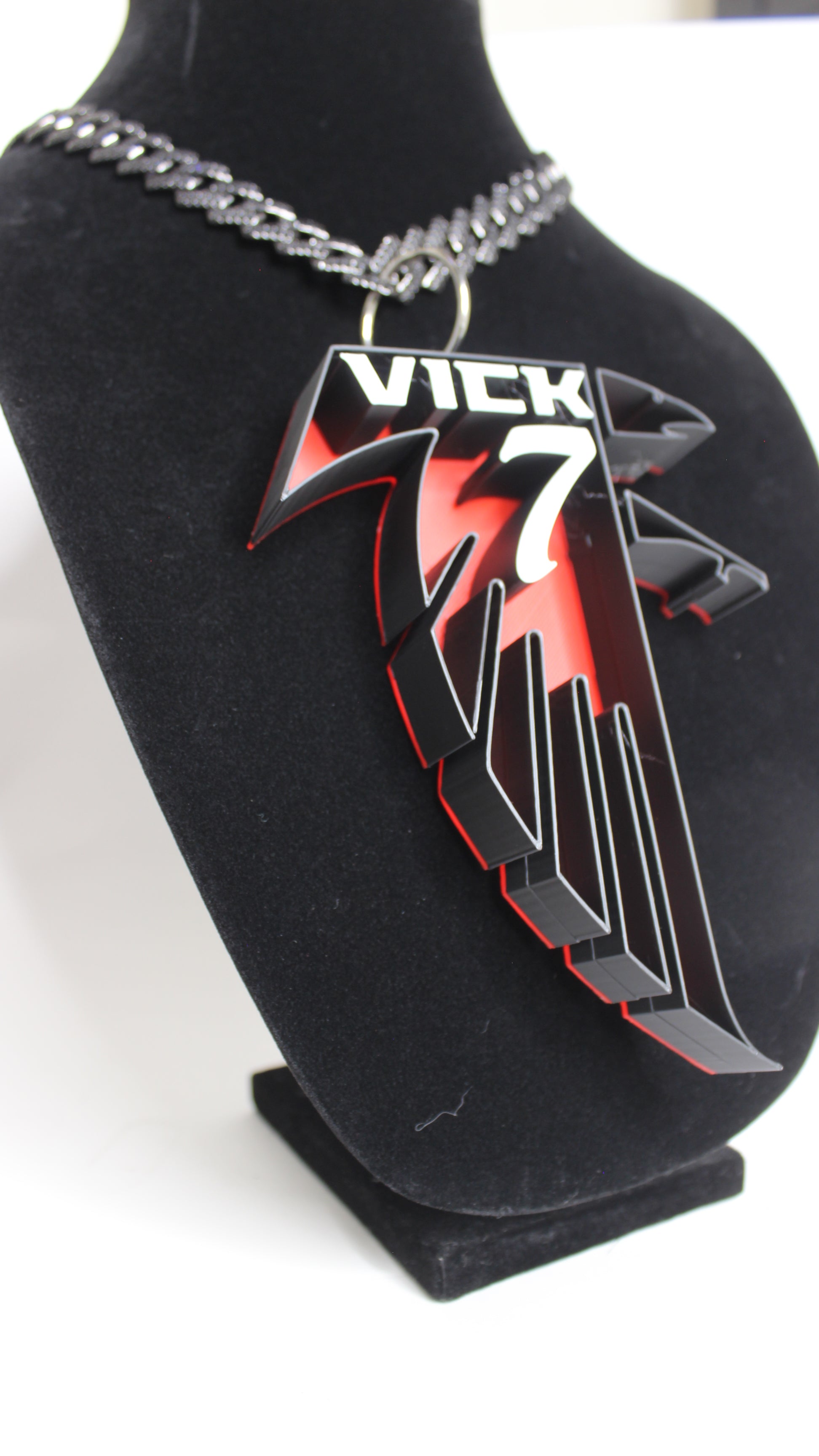 Michael Vick Throwback Falcon Charm necklace - angle 4