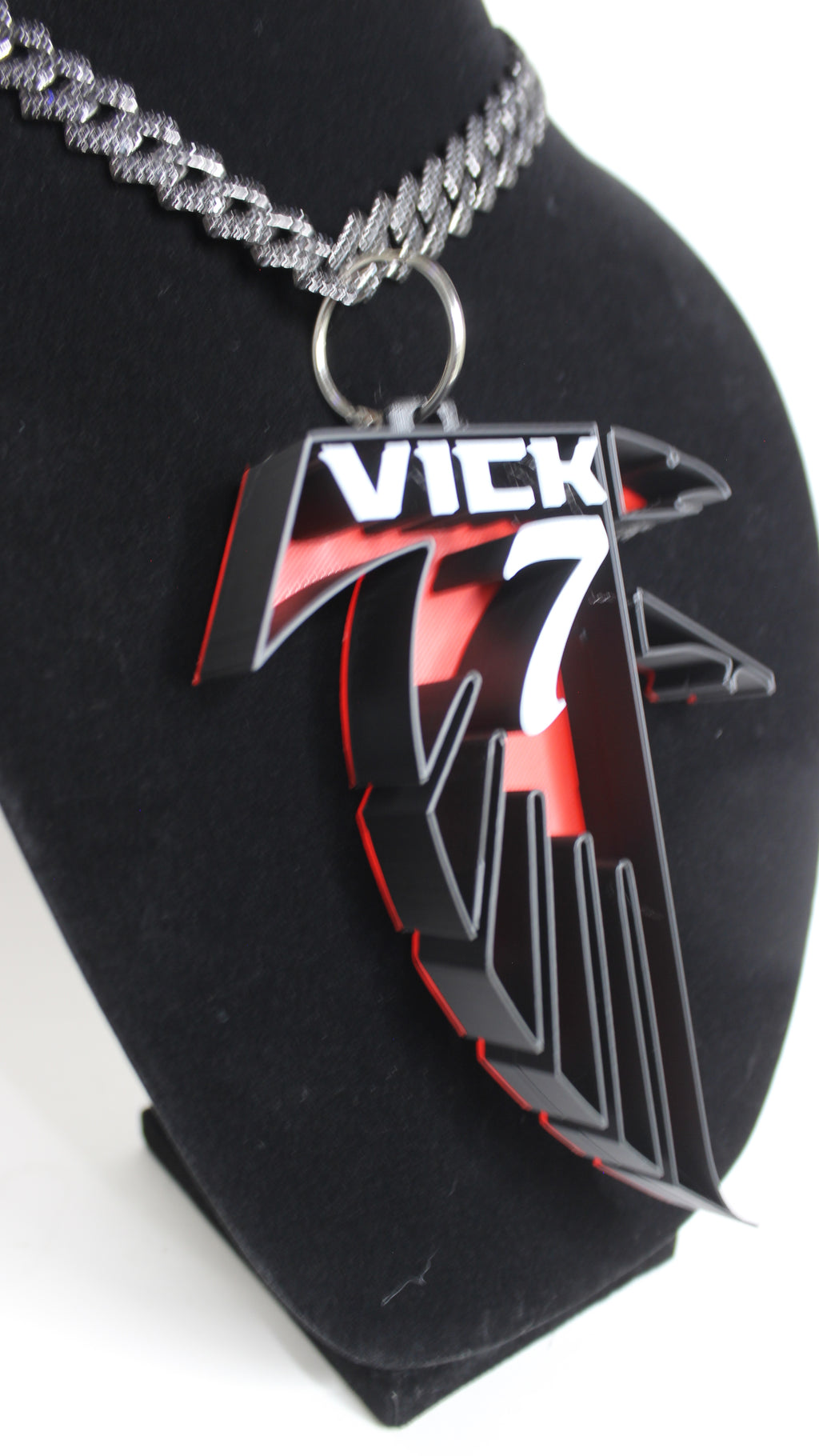 Michael Vick Throwback Falcon Charm necklace - angle 8