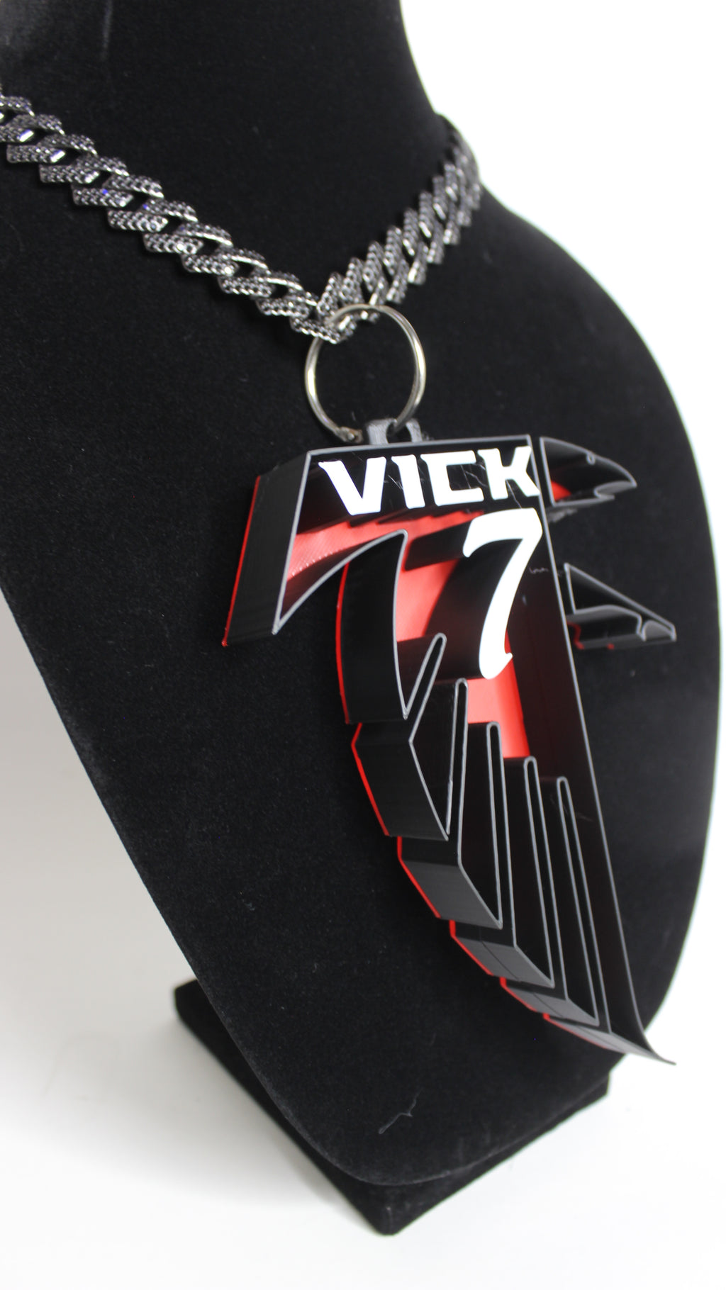 Michael Vick Throwback Falcon Charm necklace - angle 6