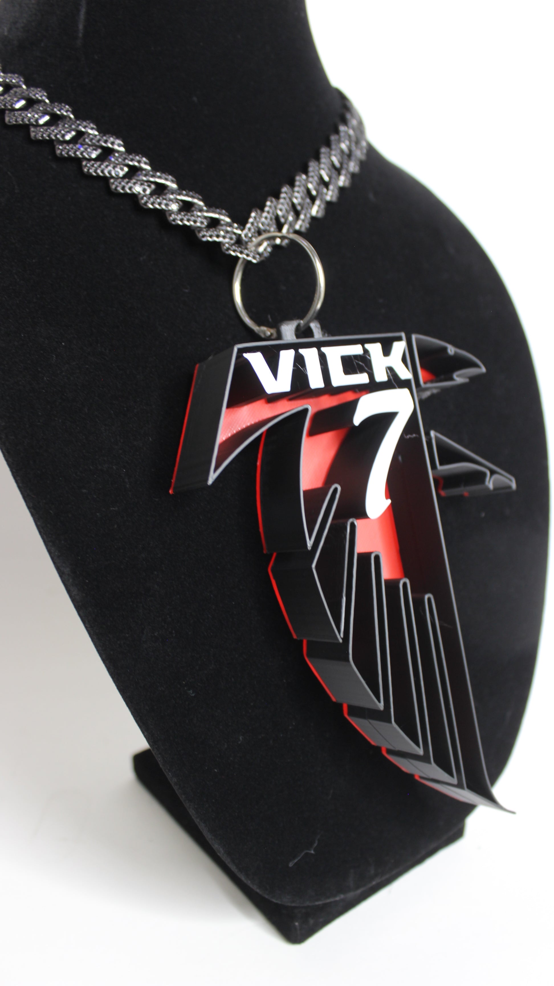 Michael Vick Throwback Falcon Charm necklace - angle 6