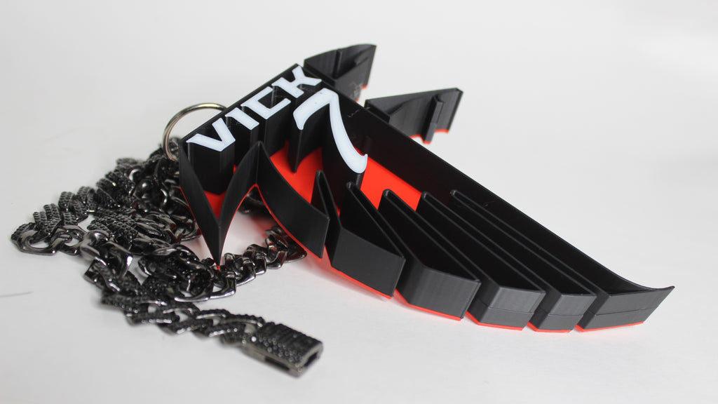 Michael Vick Throwback Falcon Charm necklace - angle 2
