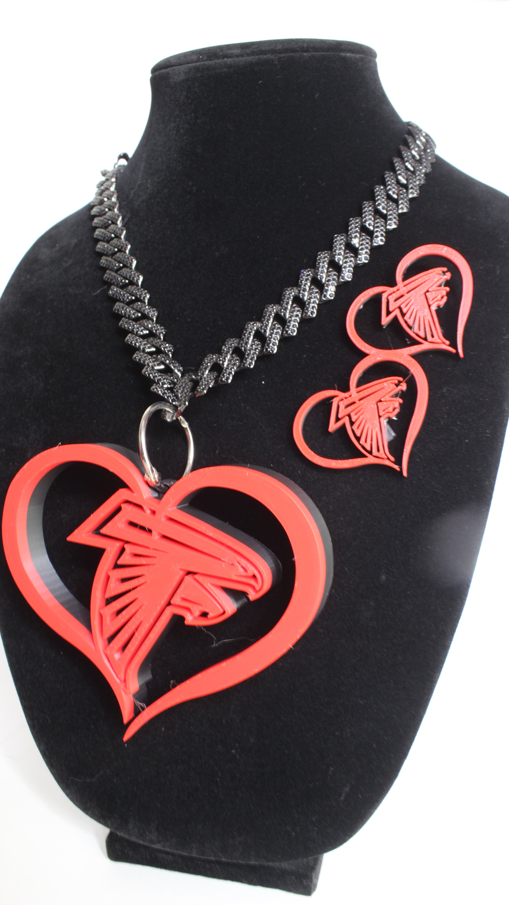 Atlanta Falcons Heart Rings