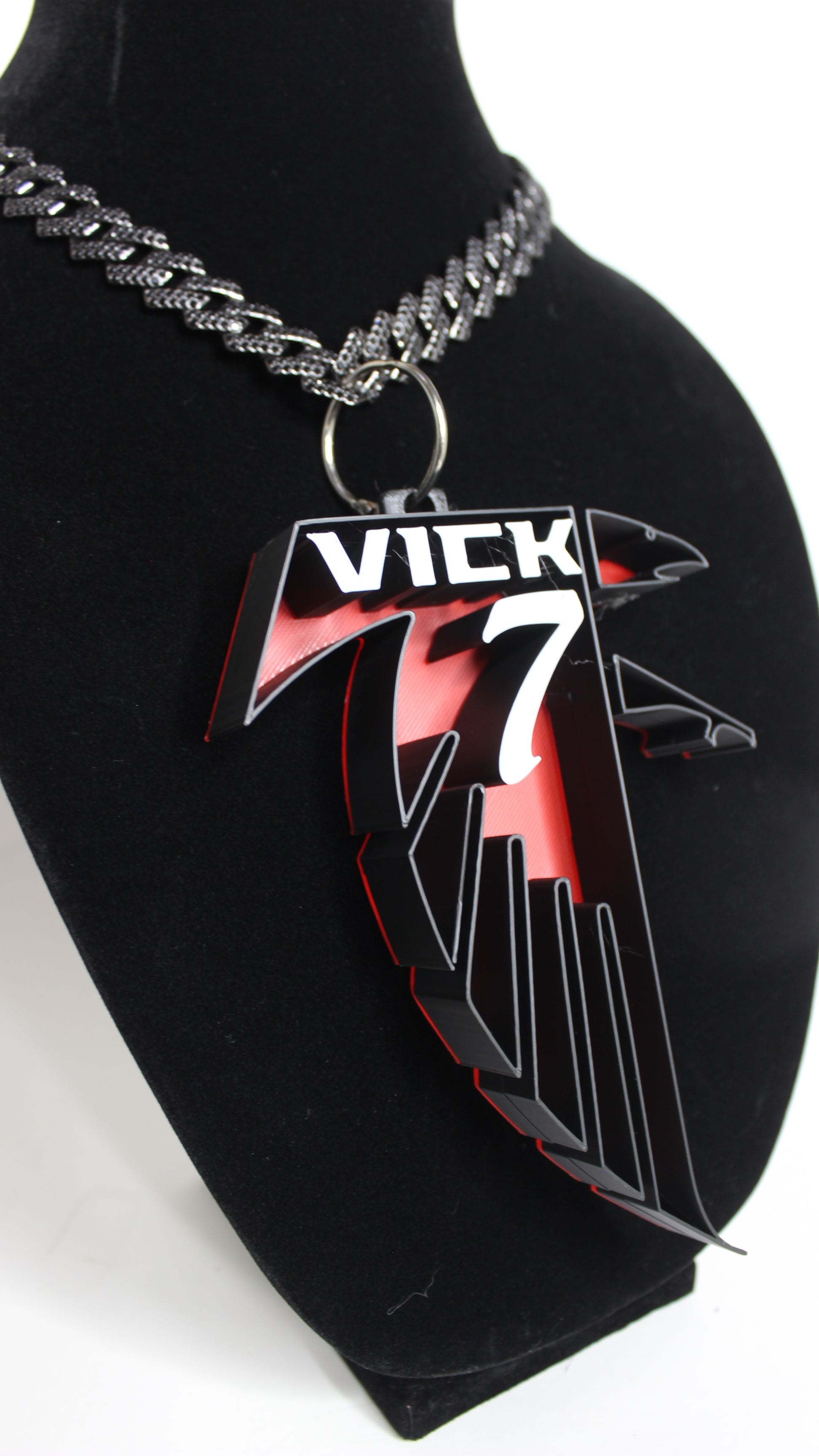 Michael Vick Throwback Falcon Charm necklace - angle 5